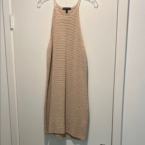 Crochet beige dress